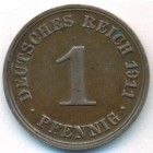 Германия, 1 пфенниг 1911 год A