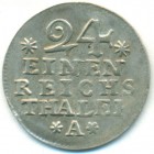 Королевство Пруссия, 1/24 талера 1757 год А (AU)
