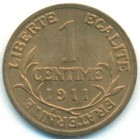 Франция, 1 сантим 1911 год (UNC)