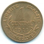 Франция, 1 сантим 1911 год (UNC)