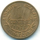 Франция, 1 сантим 1911 год (UNC)