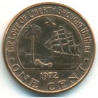 Либерия, 1 цент 1972 год (AU)