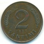 Латвия, 2 сантима 1937 год