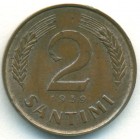 Латвия, 2 сантима 1939 год