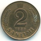 Латвия, 2 сантима 1939 год