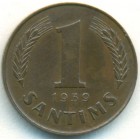 Латвия, 1 сантим 1939 год