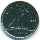 Канада, 10 центов 1978 год (BU)