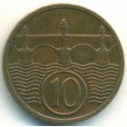 Чехословакия, 10 геллеров 1935 год