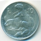 Сан-Марино, 10 лир 1975 год (UNC)
