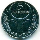 Мадагаскар, 5 франков 1989 год (UNC)