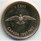 Канада, 1 цент 1967 год (PROOF)