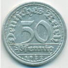 Веймарская республика, 50 пфеннигов 1922 год G