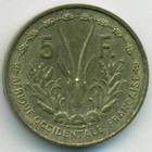 Французская Западная Африка, 5 франков 1956 год (UNC)