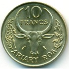 Мадагаскар, 10 франков 1989 год (UNC)
