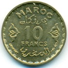 Марокко, 10 франков 1952 год (UNC)
