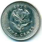 Родезия, 5 центов 1976 год (UNC)