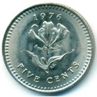 Родезия, 5 центов 1976 год (UNC)