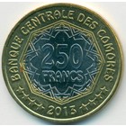 Коморы, 250 франков 2013 год (UNC)