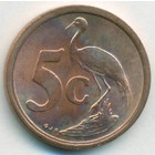 ЮАР, 5 центов 1990 год (UNC)
