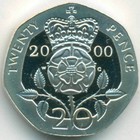 Великобритания, 20 пенсов 2000 год (PROOF)