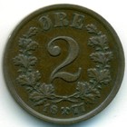 Норвегия, 2 эре 1877 год