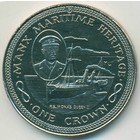 Остров Мэн, 1 крона 1982 год (UNC)