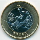 Бразилия, 1 реал 2015 год (UNC)