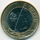 Бразилия, 1 реал 2015 год (UNC)