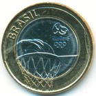 Бразилия, 1 реал 2015 год (UNC)