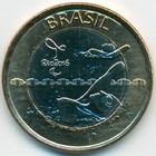 Бразилия, 1 реал 2016 год (UNC)