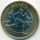 Бразилия, 1 реал 2015 год (UNC)