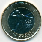 Бразилия, 1 реал 2015 год (UNC)