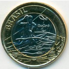 Бразилия, 1 реал 2015 год (UNC)