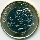 Бразилия, 1 реал 2016 год (UNC)