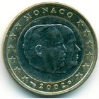 Монако, 1 евро 2002 год (AU)