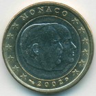Монако, 1 евро 2002 год (AU)
