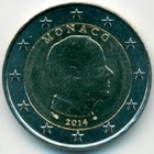 Монако, 2 евро 2014 год (AU)