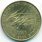 Центральные Африканские Штаты, 5 франков 2003 год (UNC)