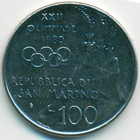 Сан-Марино, 100 лир 1980 год (UNC)