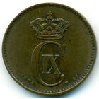 Дания, 2 эре 1874 год