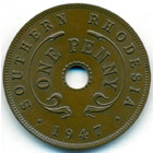 Южная Родезия, 1 пенни 1947 год (UNC)