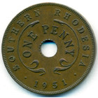 Южная Родезия, 1 пенни 1951 год (AU)