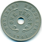Южная Родезия, 1 пенни 1941 год (AU)
