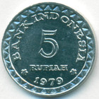 Индонезия, 5 рупий 1979 год (UNC)