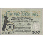 Германия, 50 пфеннигов 1920 год  НОТГЕЛЬД