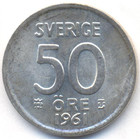 Швеция, 50 эре 1961 год (UNC)