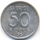 Швеция, 50 эре 1961 год (UNC)