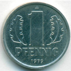 ГДР, 1 пфенниг 1979 год (PROOF)