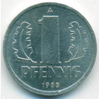 ГДР, 1 пфенниг 1983 год (UNC)