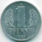 ГДР, 1 пфенниг 1984 год (AU)